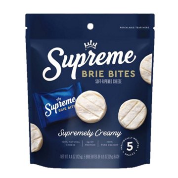 Supreme Mini Brie Cheese Bites, 4.4 oz