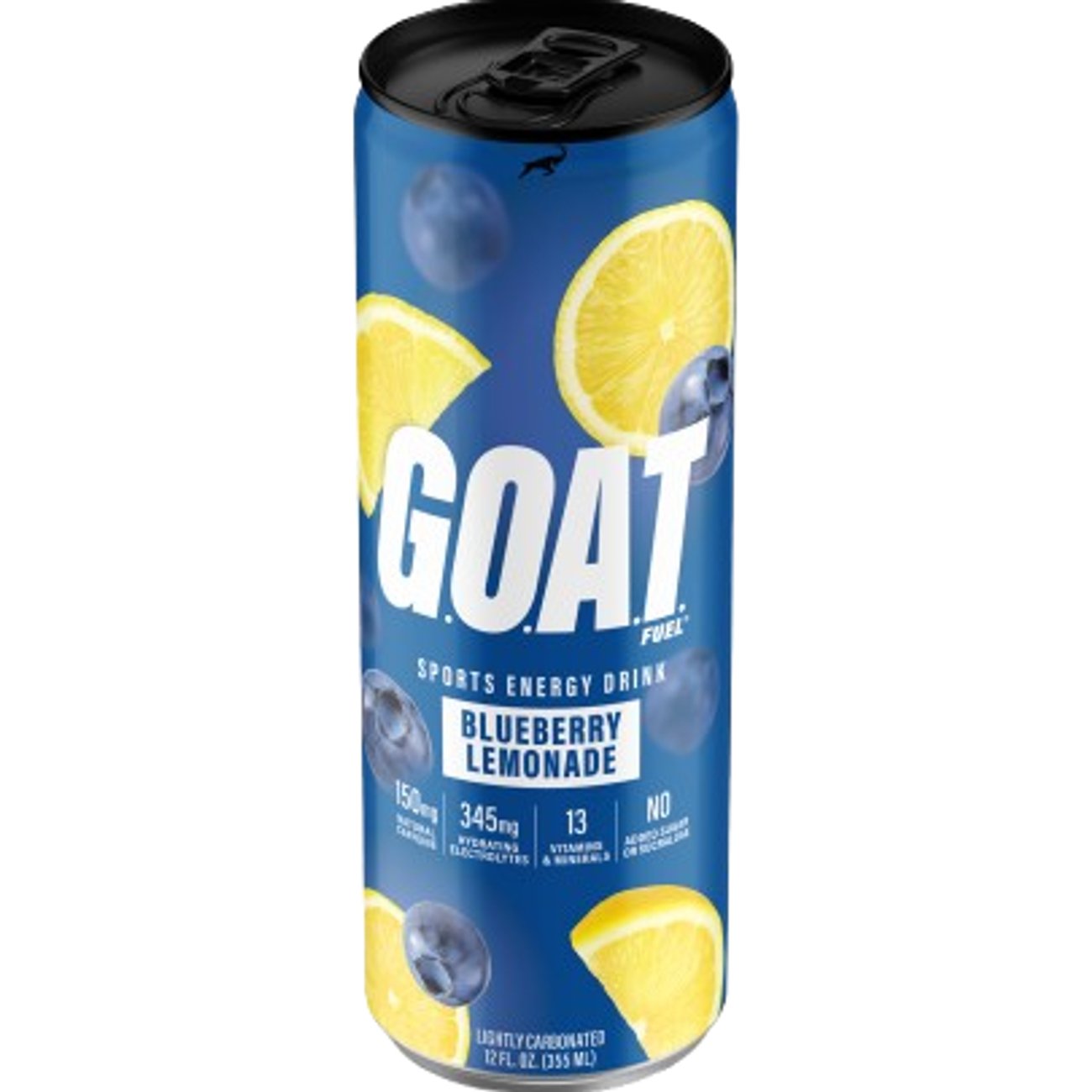 G.O.A.T. Fuel Zero Sugar Energy Drink - Blueberry Lemonade, 12 oz