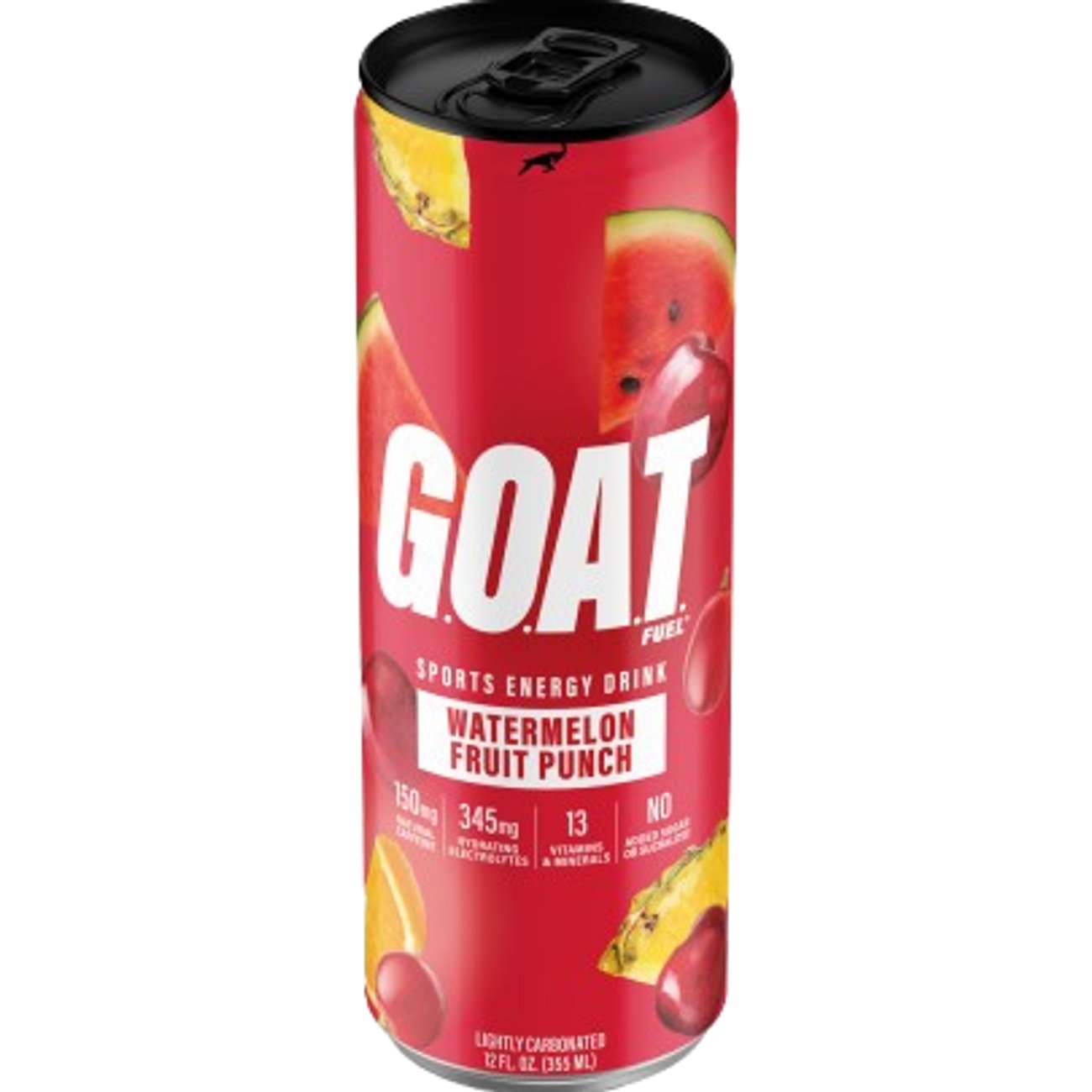 G.O.A.T. Fuel Zero Sugar Energy Drink - Watermelon Fruit Punch, 12 oz