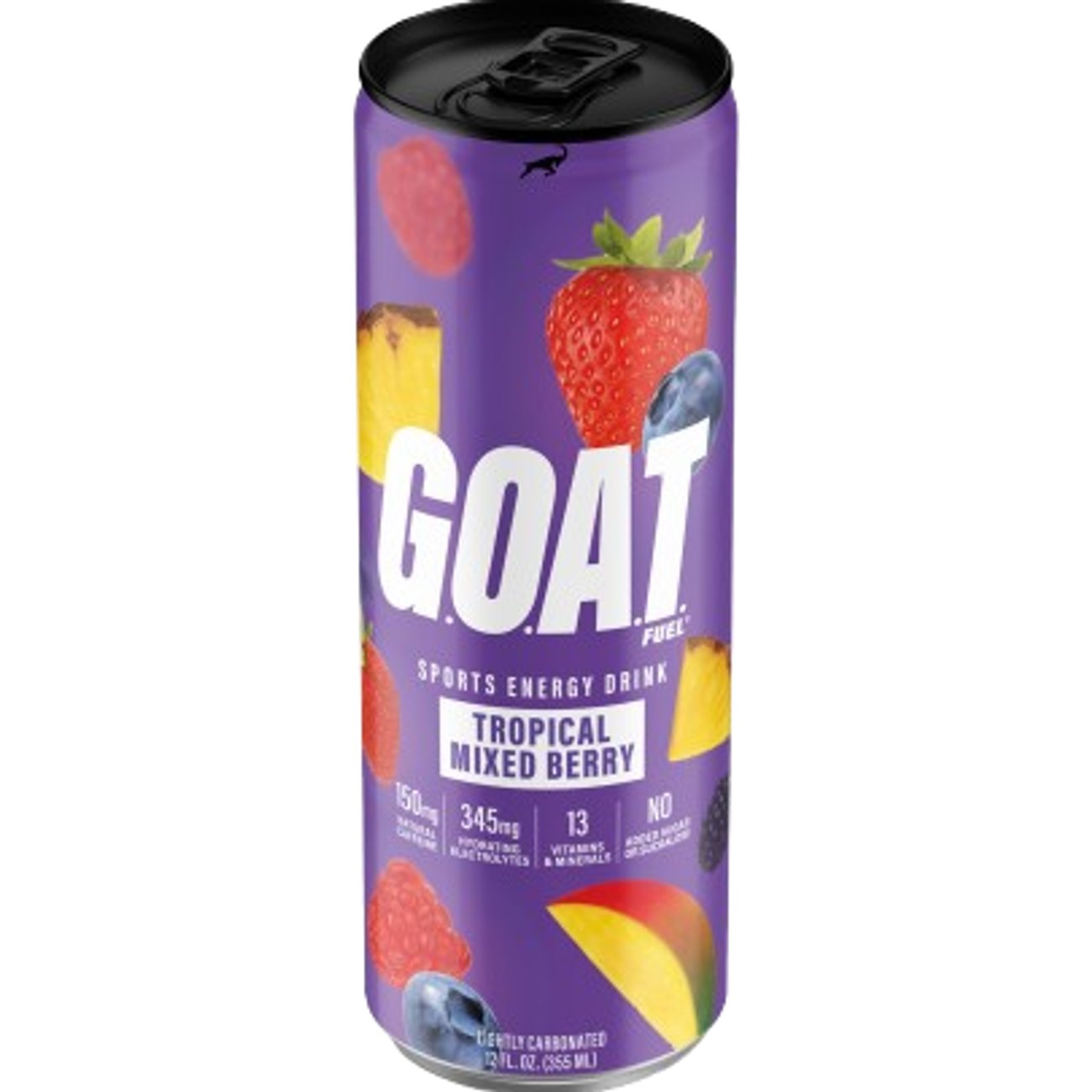 G.O.A.T. Fuel Zero Sugar Energy Drink - Tropical Berry, 12 oz