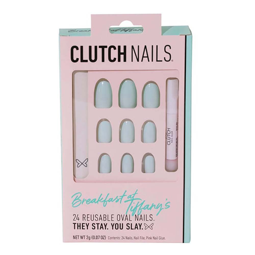 Clutch Nails PressOn Nails Tiffany Blue Shop Nails at HEB