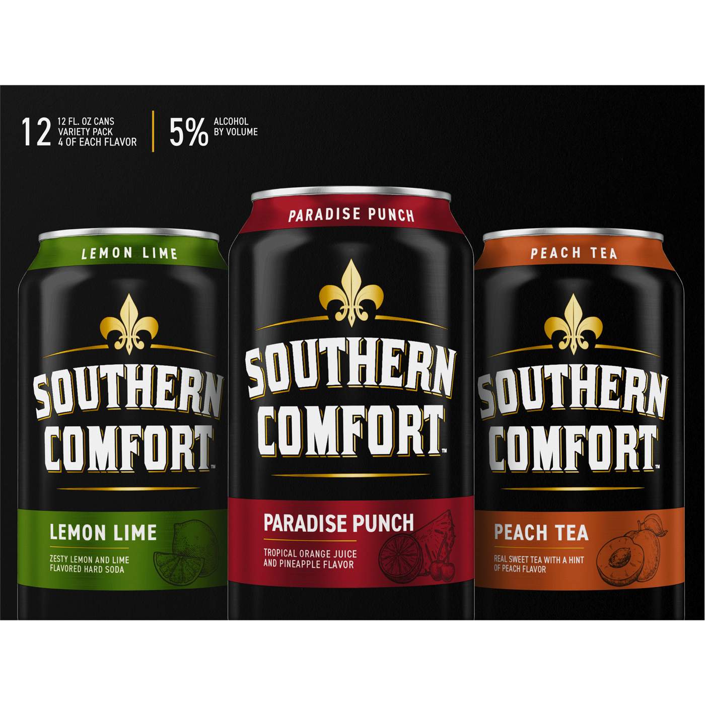 Southern Comfort Hard Soda Variety Pack 12 oz Cans; image 2 of 2