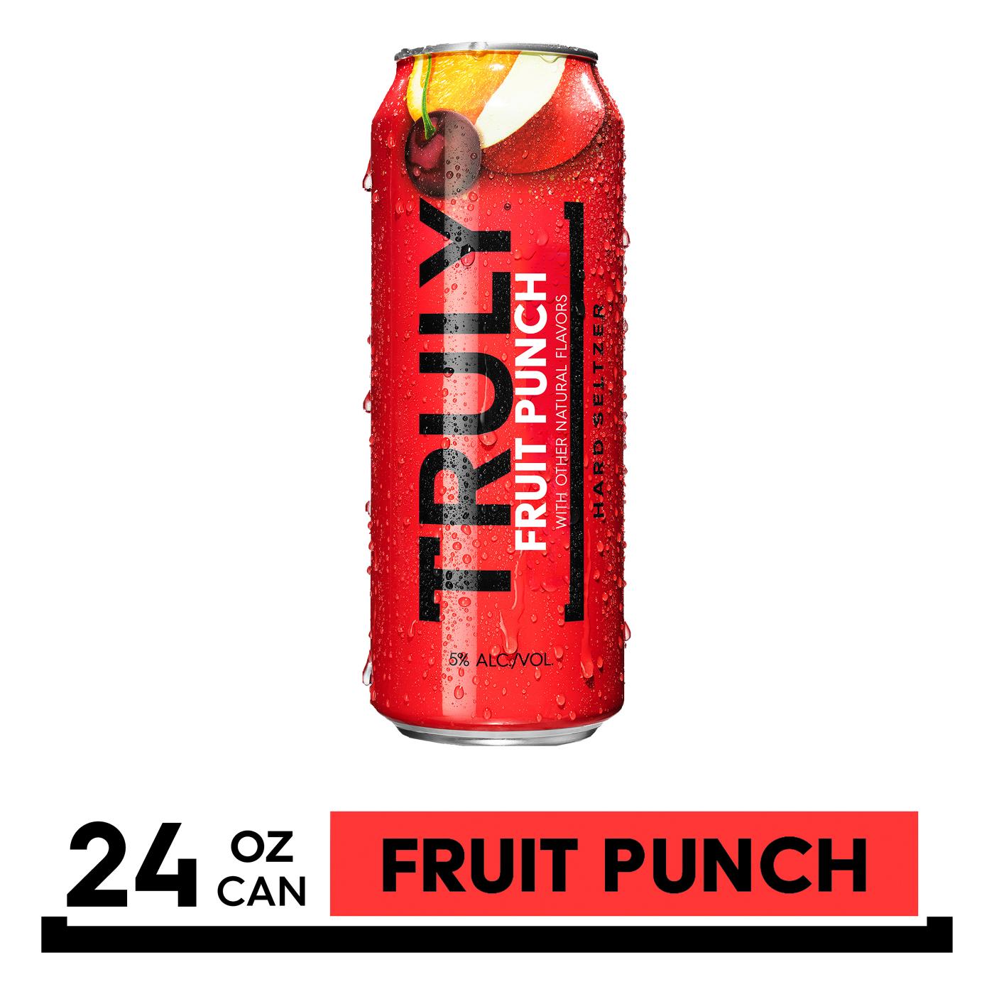 Truly Fruit Punch Hard Seltzer; image 2 of 2