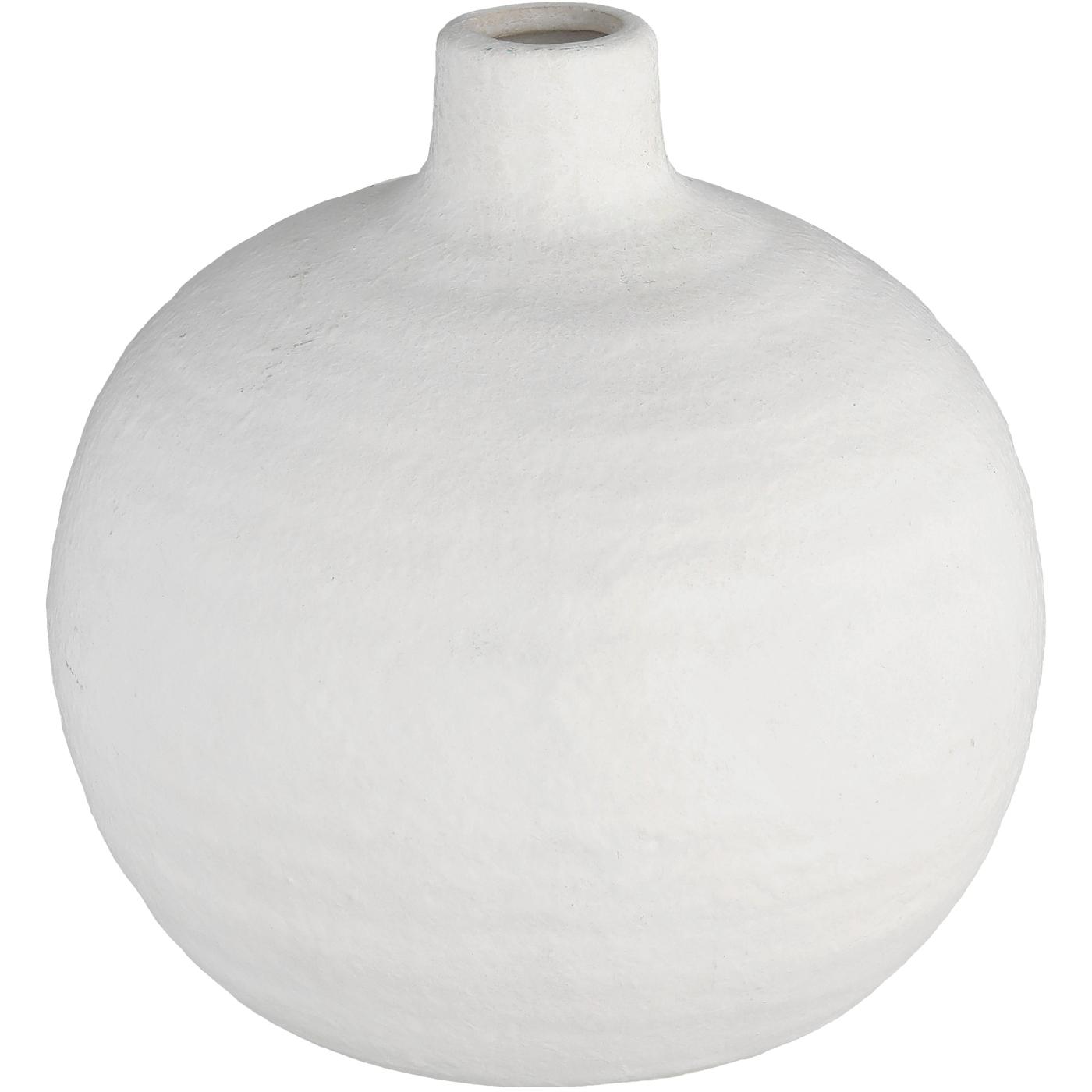 Haven + Key Round Decorative Ceramic Vase - White; image 1 of 2