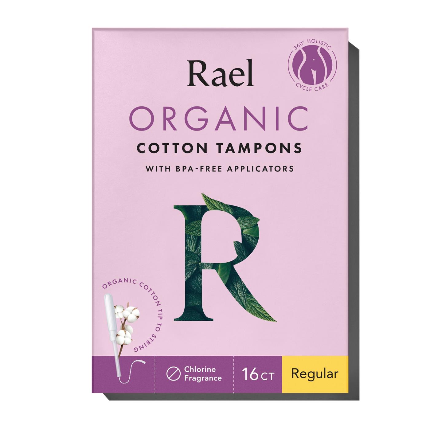 Rael Organic Cotton Tampons - Regular; image 1 of 2