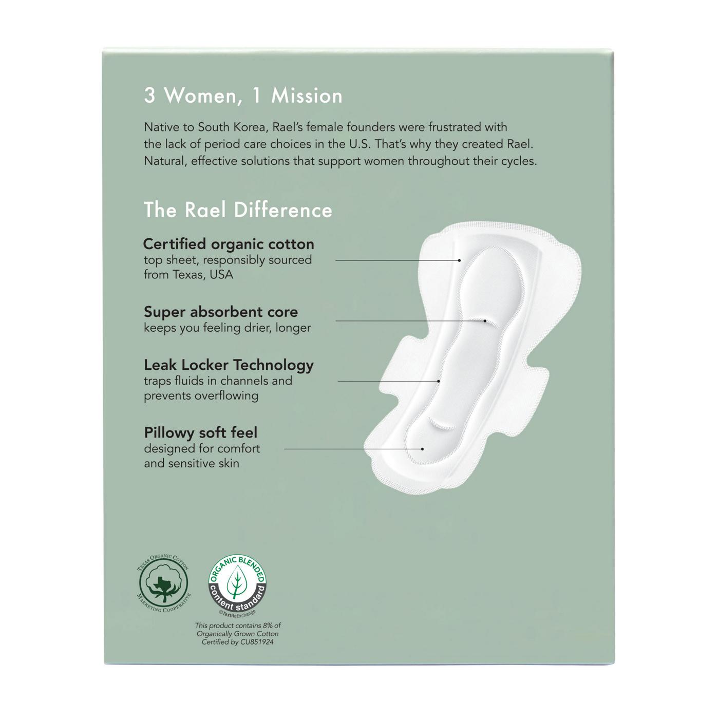 Rael Organic Cotton Cover Pads Large; image 4 of 4