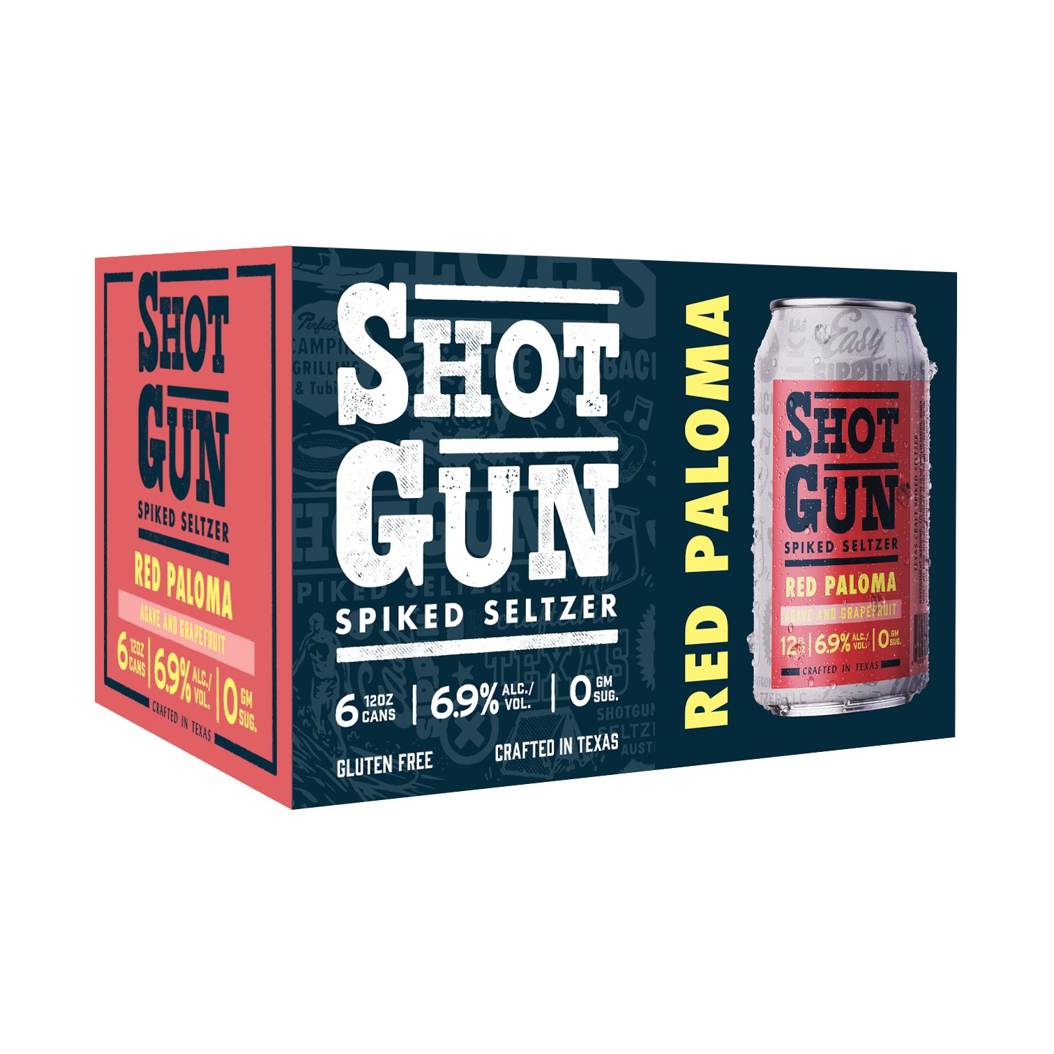 Shotgun Spiked Seltzer Agave & Grapefruit Red Paloma 12 oz Cans Shop