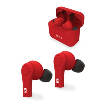 iHome XT-12 True Wireless Earbuds - Red
