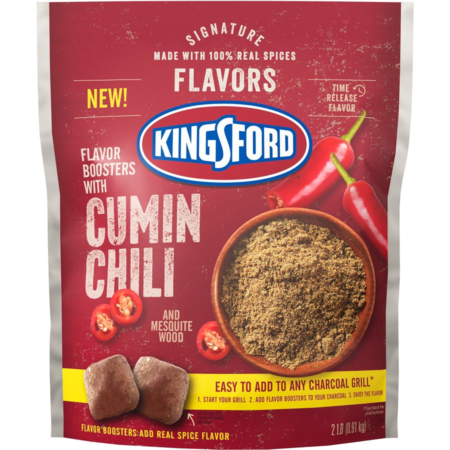 Kingsford Flavor Boosters with Cumin and Chili Shop Charcoal, Wood