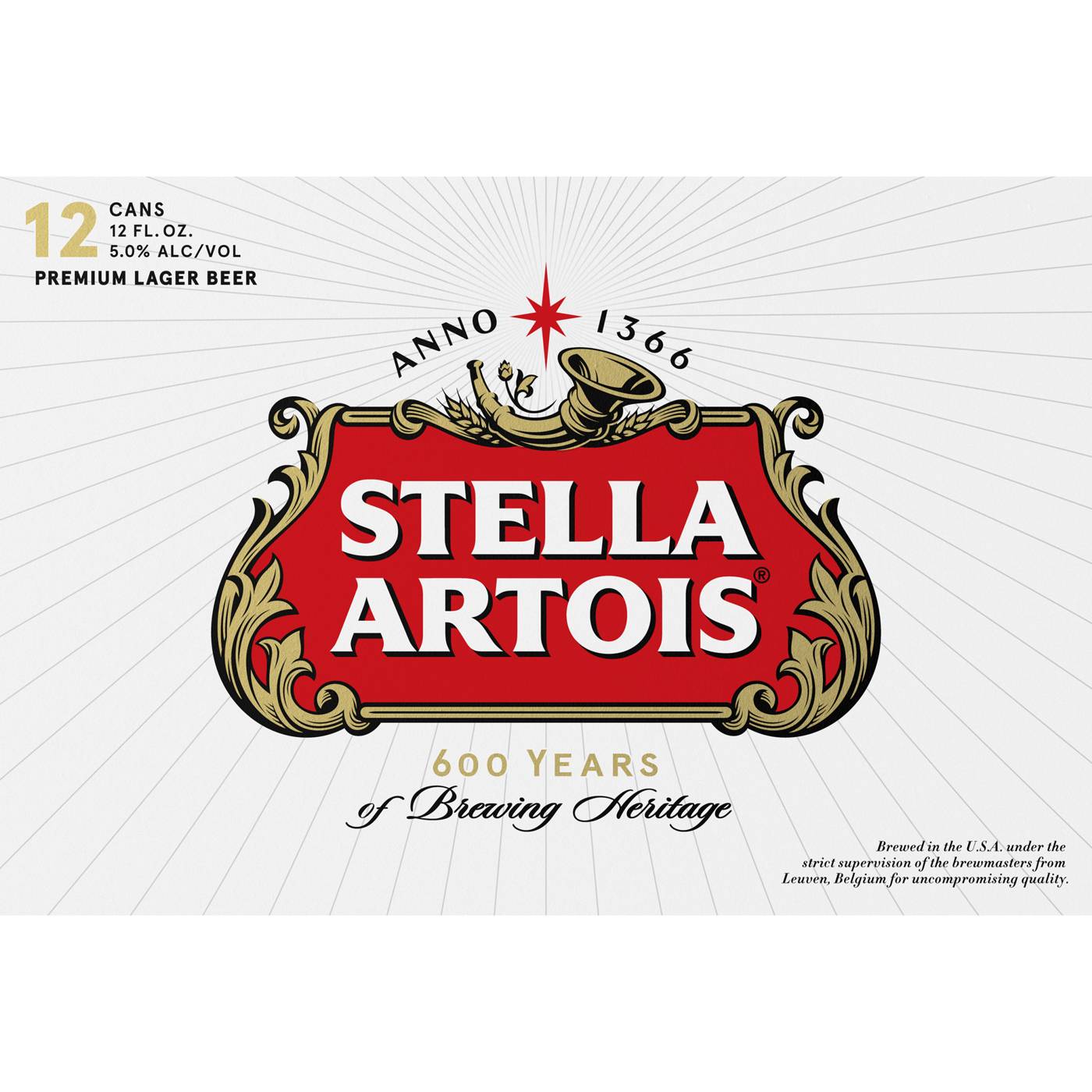 Stella Artois Blonde Lager 12 oz Cans; image 2 of 2