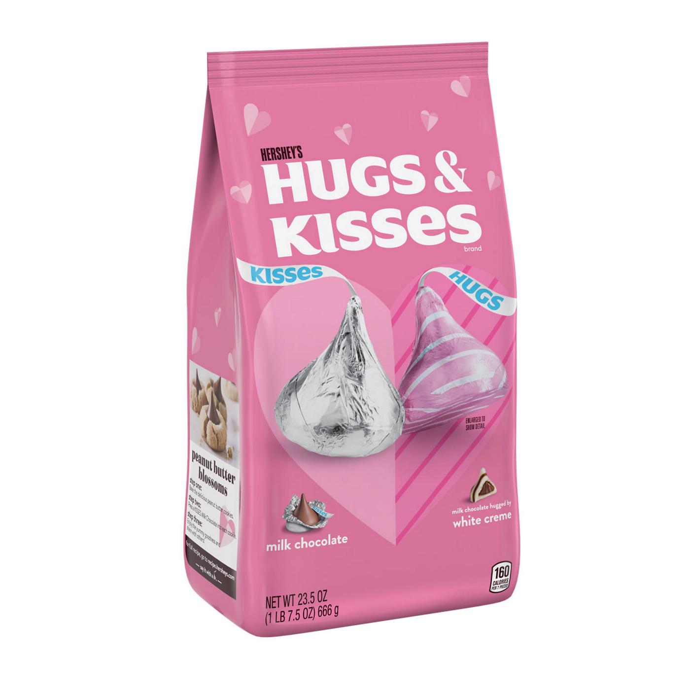 Hershey's Hugs & Kisses Milk Chocolate & White Creme Valentine's Candy; image 2 of 8