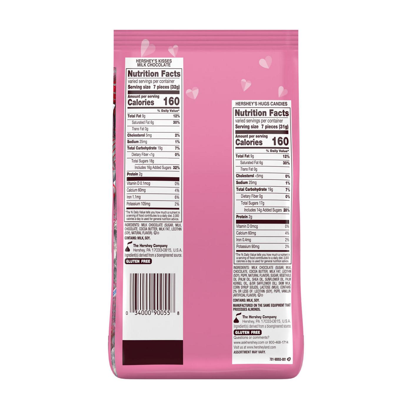 Hershey's Hugs & Kisses Milk Chocolate & White Creme Valentine's Candy; image 4 of 8