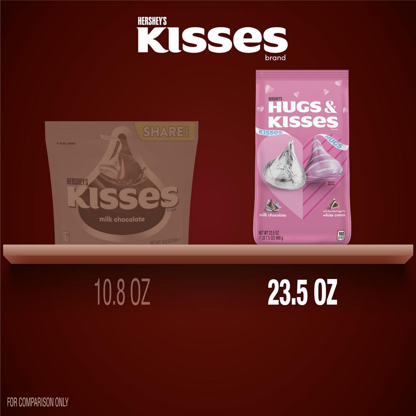 Hershey's Hugs & Kisses Milk Chocolate & White Creme Valentine's Candy; image 6 of 8