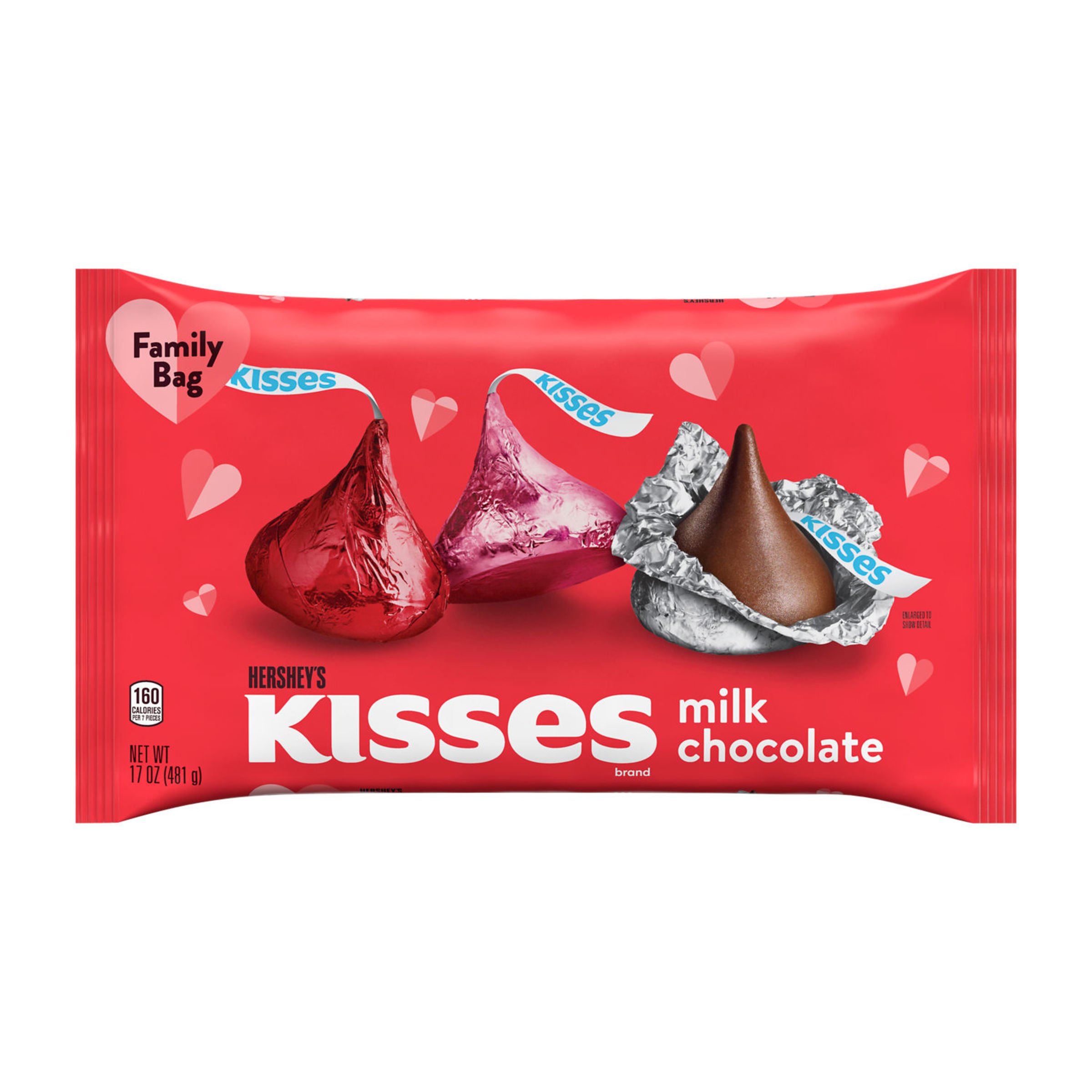 Hershey's Kisses Milk Chocolate Valentine's Candy - Family Pack - Shop ...