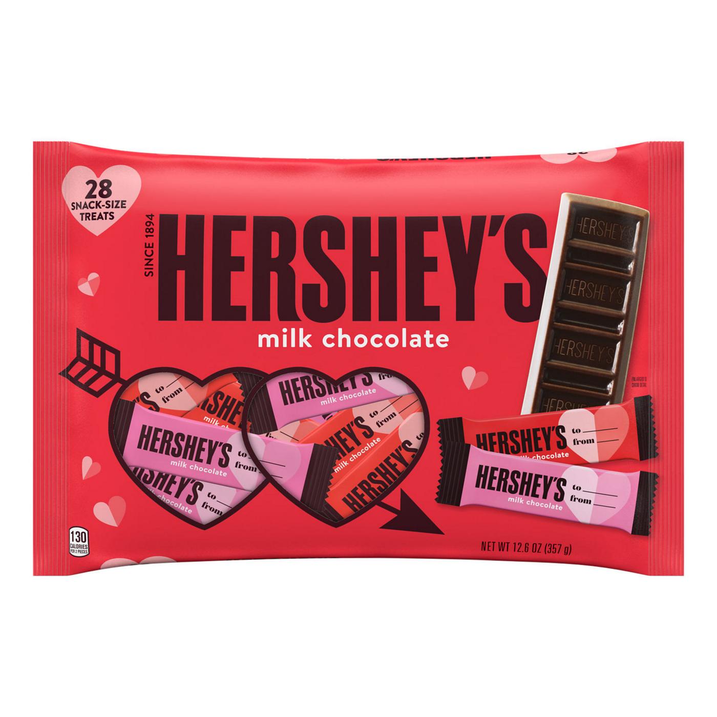 Hershey's Milk Chocolate Snack Size Valentine's Exchange Candy; image 1 of 7