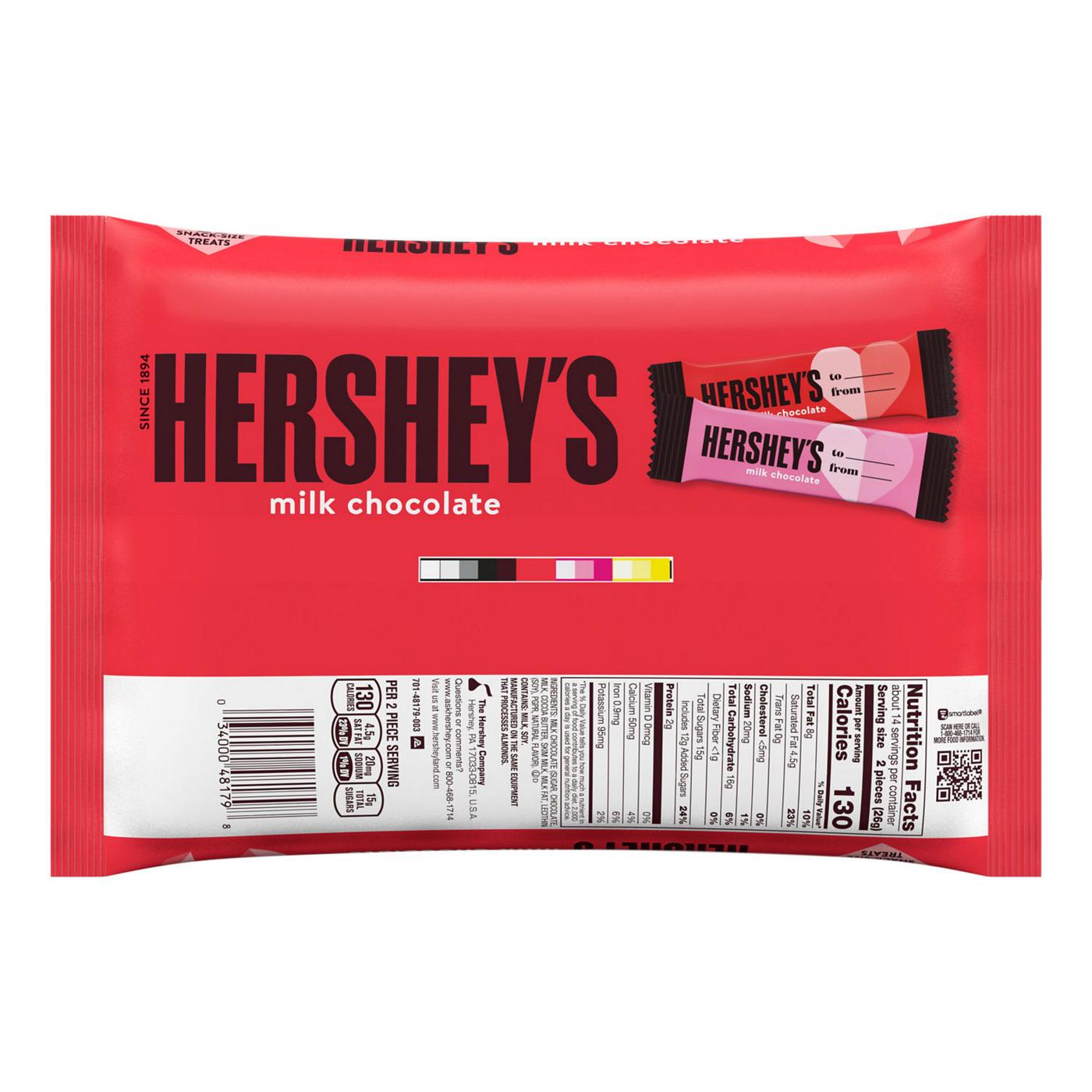 Hershey's Milk Chocolate Snack Size Valentine's Exchange Candy; image 2 of 7