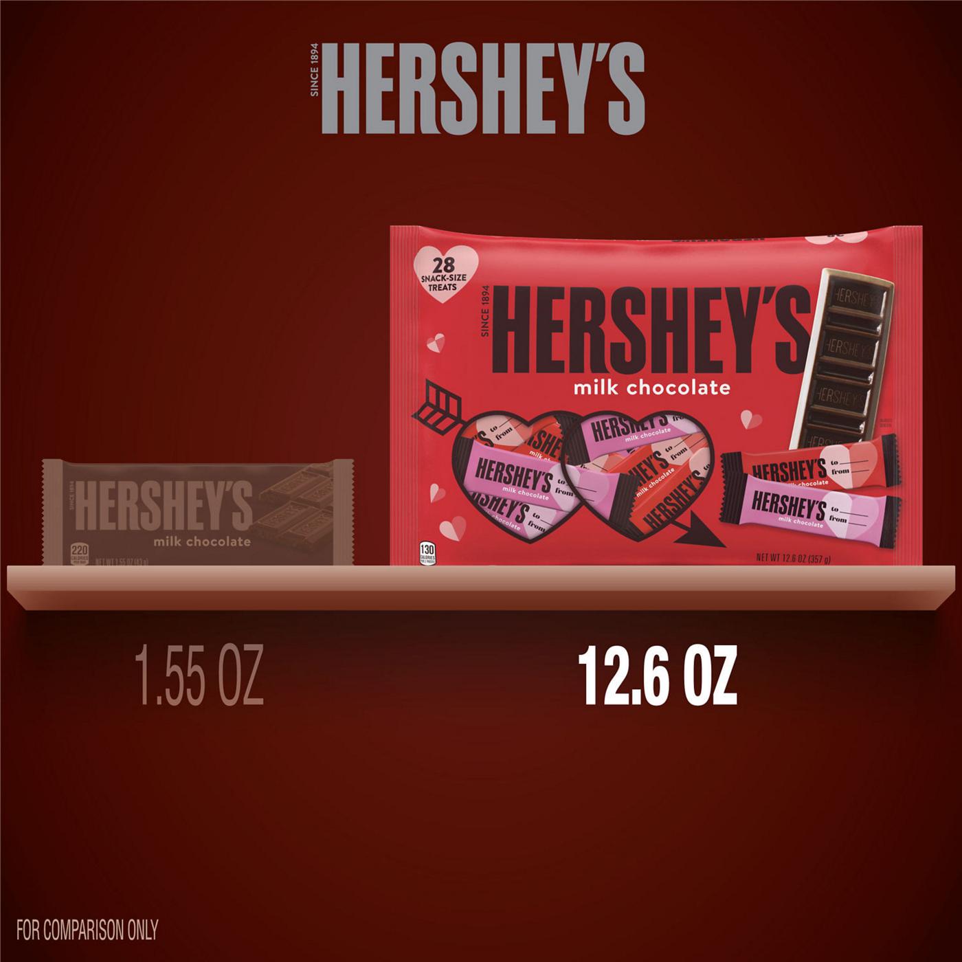 Hershey's Milk Chocolate Snack Size Valentine's Exchange Candy; image 3 of 7