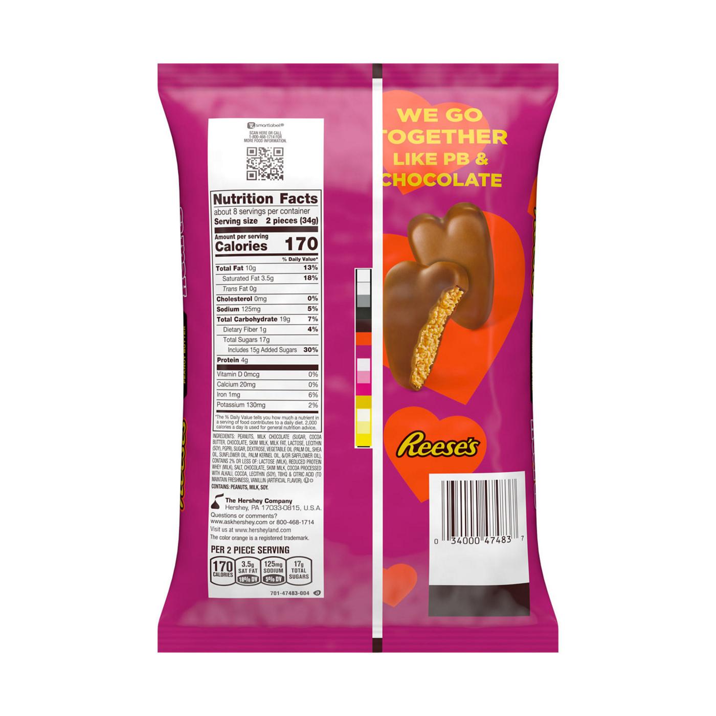 Reese's Peanut Butter Hearts Snack Size Valentine's Candy; image 3 of 7