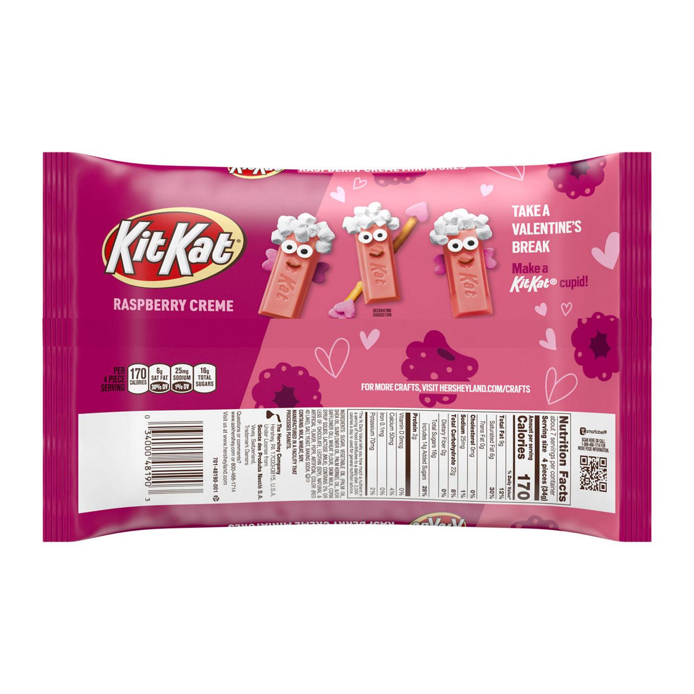 Kit Kat Raspberry Creme Miniatures Valentine's Candy; image 2 of 7