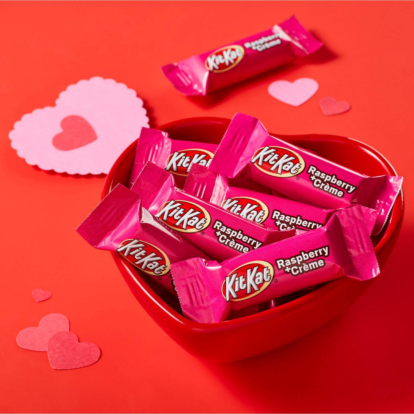 Kit Kat Raspberry Creme Miniatures Valentine's Candy; image 4 of 7