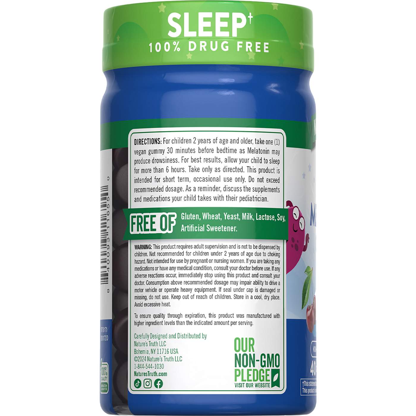 Nature's Truth Just 4 Kidz Sleep Melatonin Gummies - Cherry Flavor; image 2 of 4