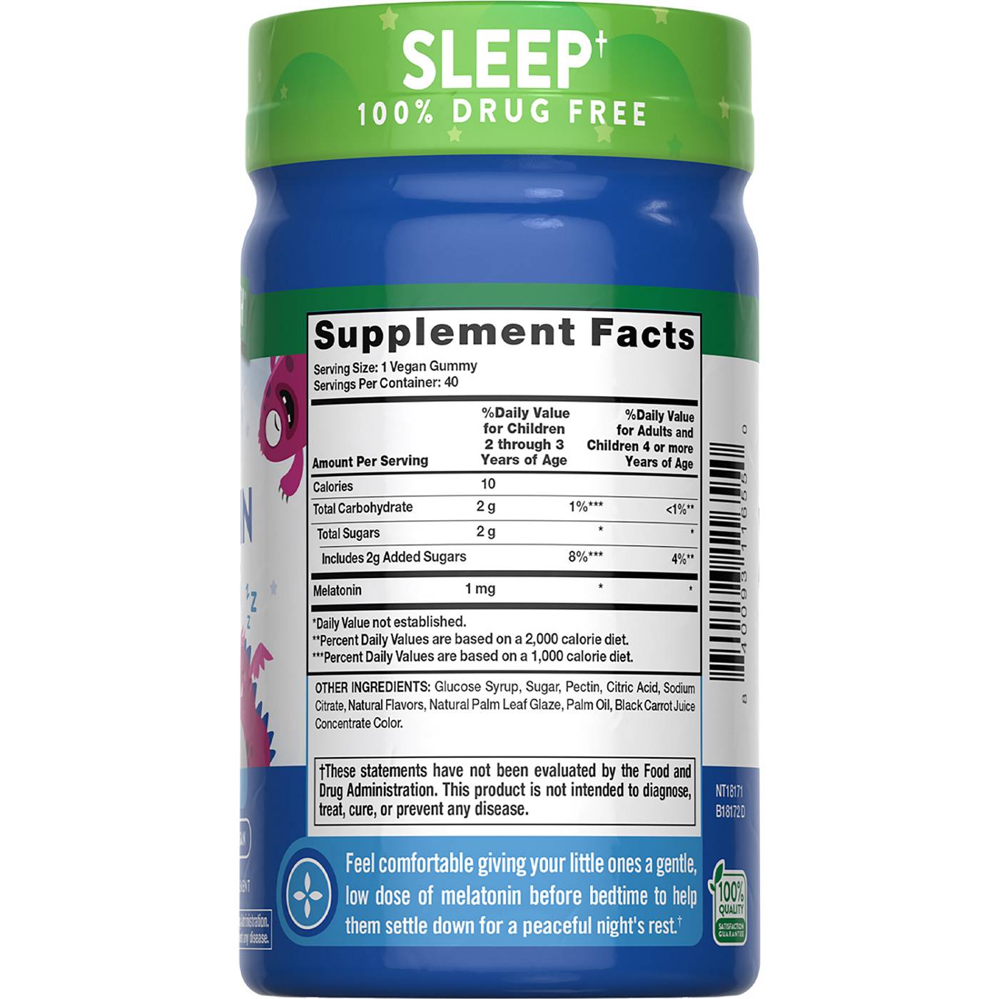 Nature's Truth Just 4 Kidz Sleep Melatonin Gummies - Cherry Flavor; image 4 of 4