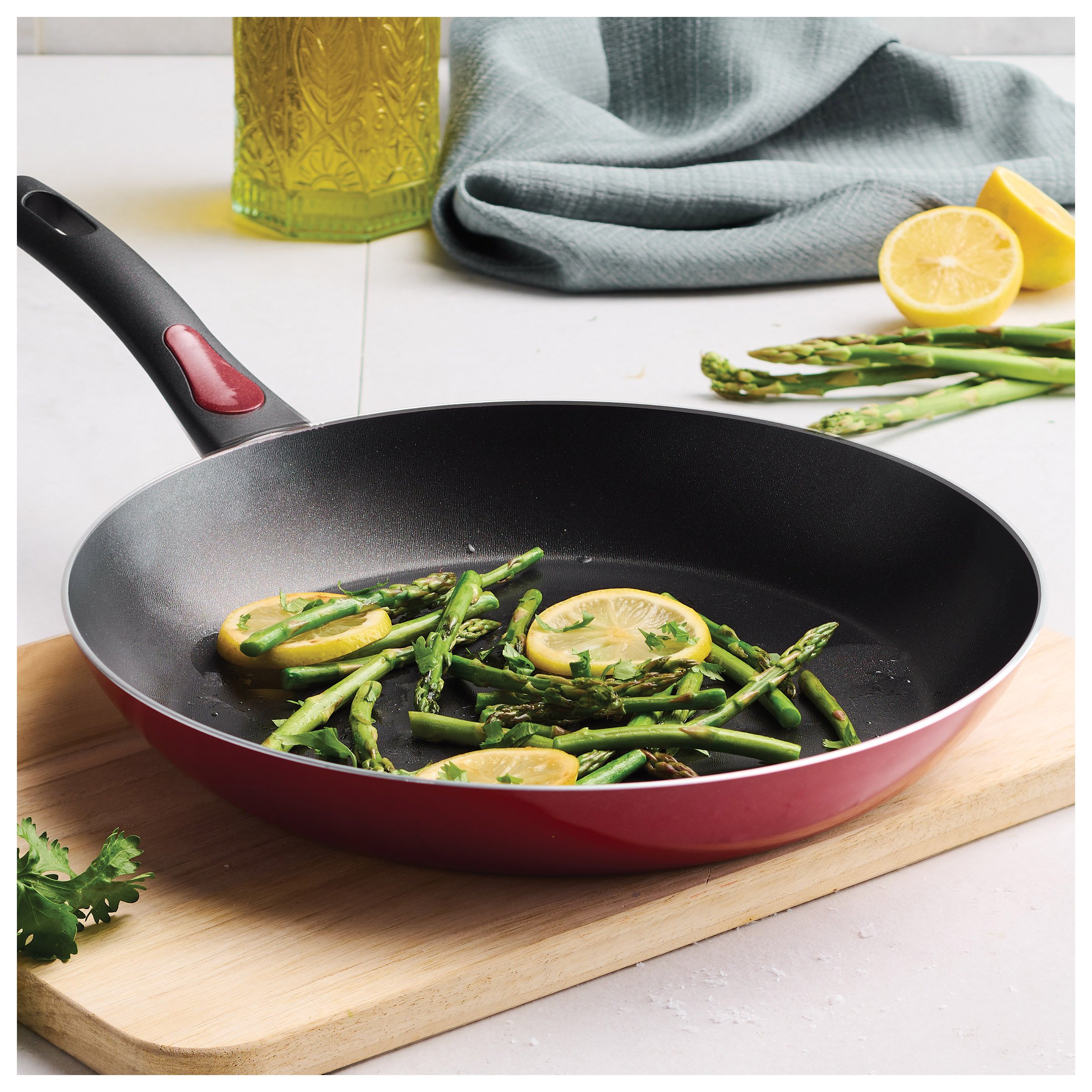 Tramontina Non-Stick Red Covered Pan with Steamer Insert - Shop Stock Pots  & Sauce Pans at H-E-B