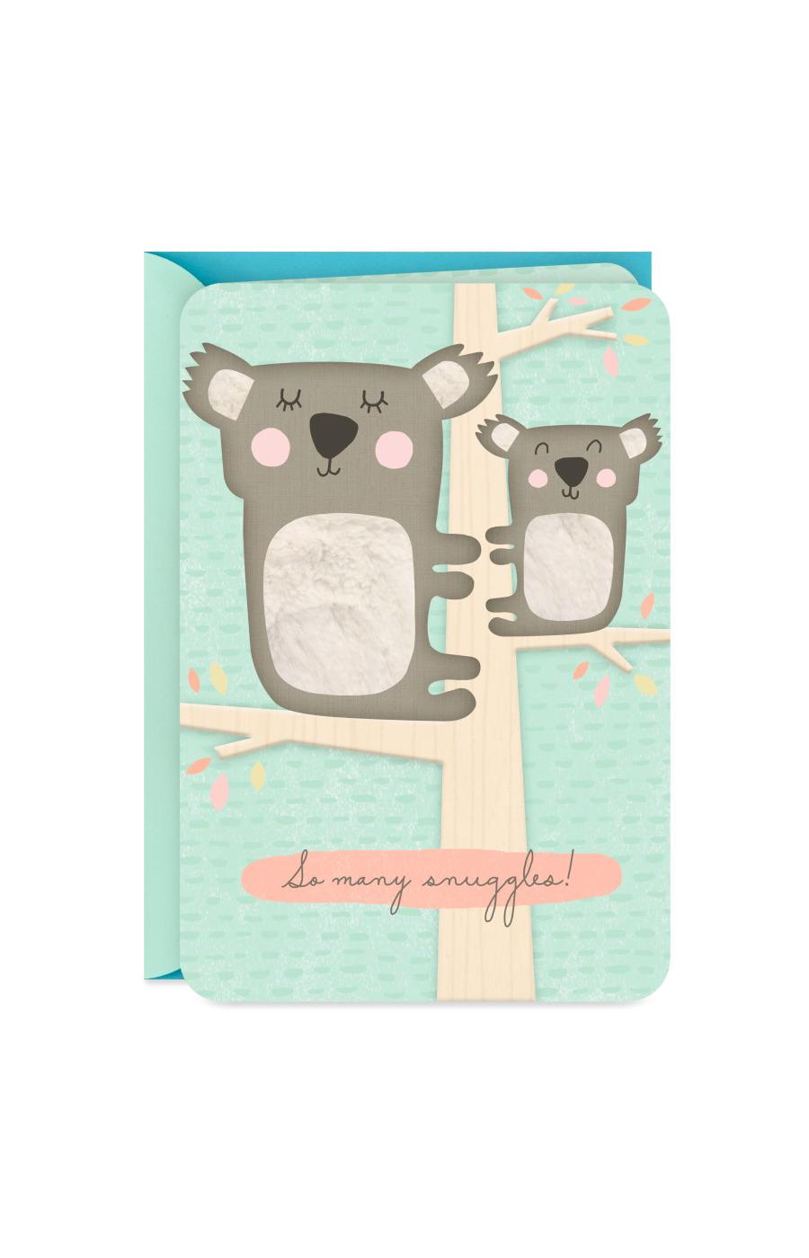 Hallmark Koalas, So Many Snuggles Baby Shower Card - E14, E16; image 1 of 6