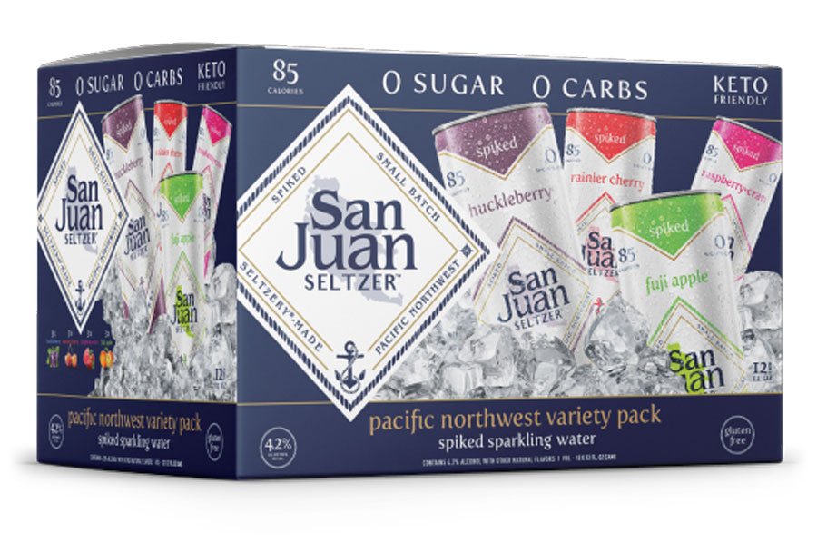 San Juan Seltzer Pacific Northwest Variety Pack 12 Oz Cans - Shop Malt ...