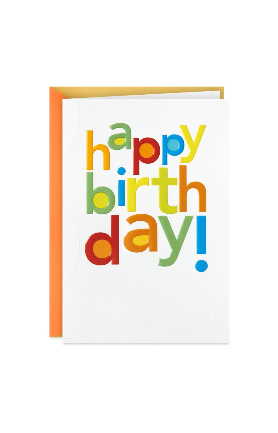 Hallmark Happy Birth Day Card - E60; image 1 of 6