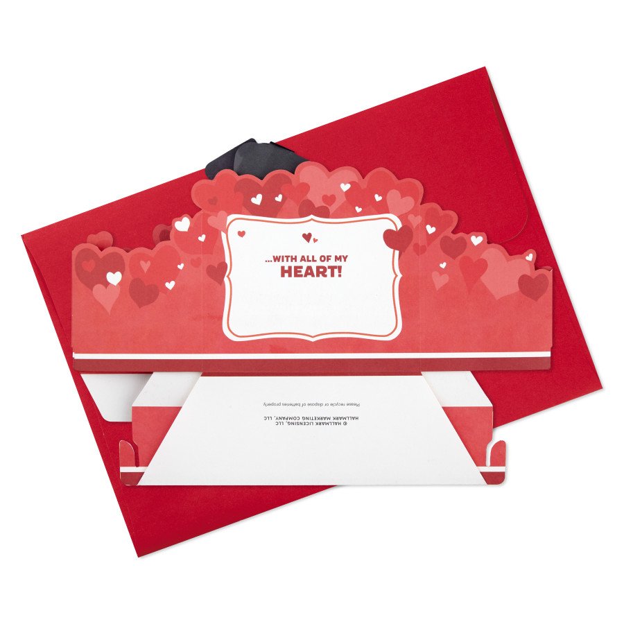 Hallmark Signature Pop-Up Valentinstagskarten – Set Mit 4 Karten & Umschlägen