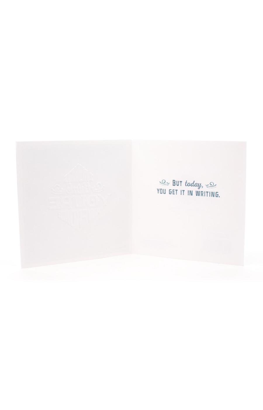 Hallmark Studio Ink Awesome In Writing Birthday Card - E11; image 5 of 6