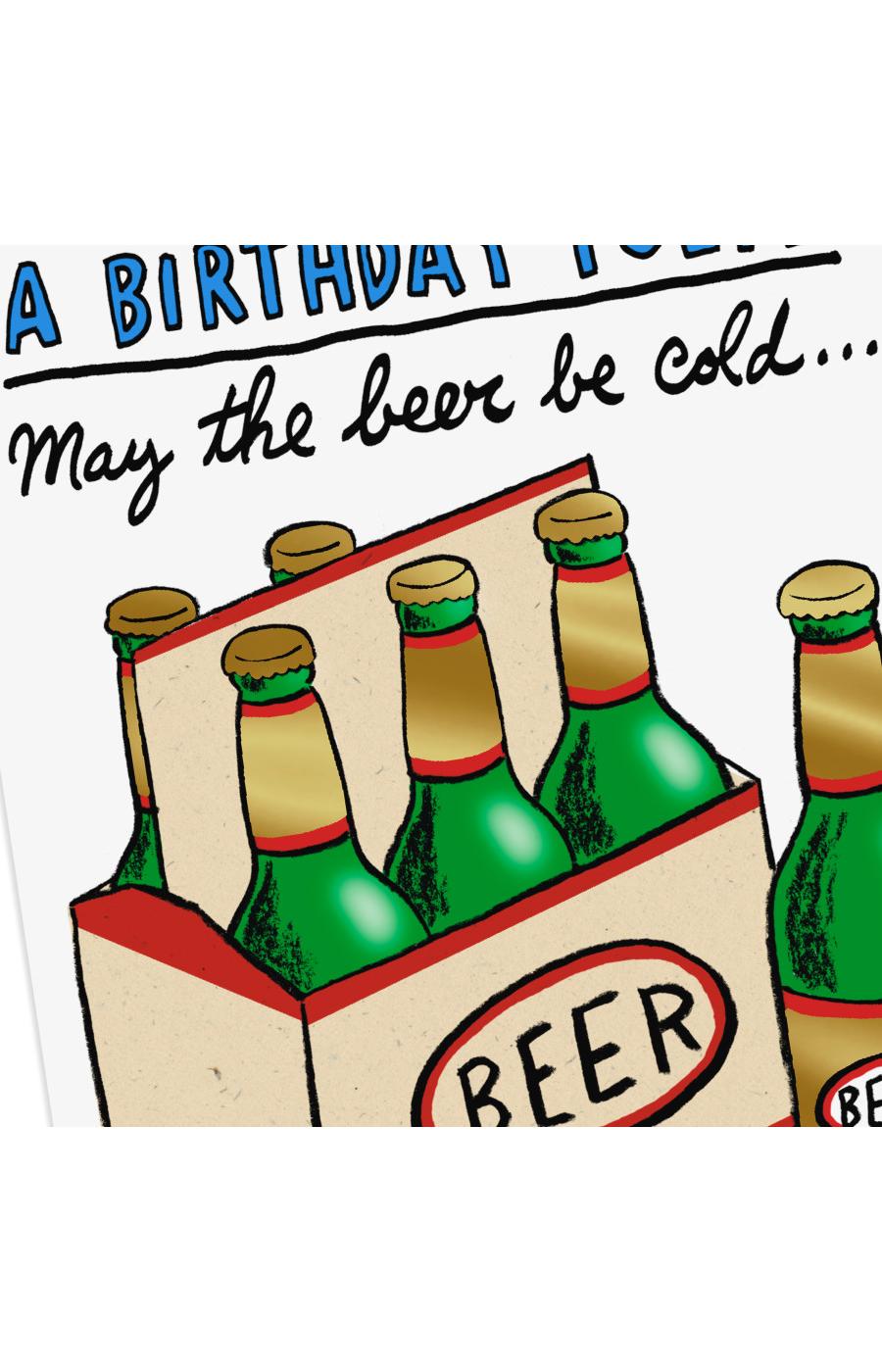 Hallmark Shoebox Cold Beers Funny Birthday Card - E13; image 2 of 4