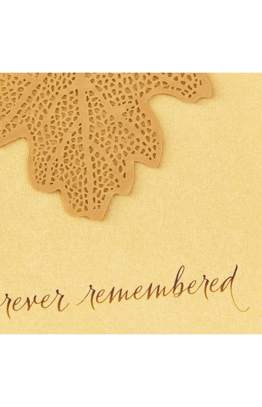 Hallmark Signature Forever Remembered Sympathy Card - E24; image 2 of 6