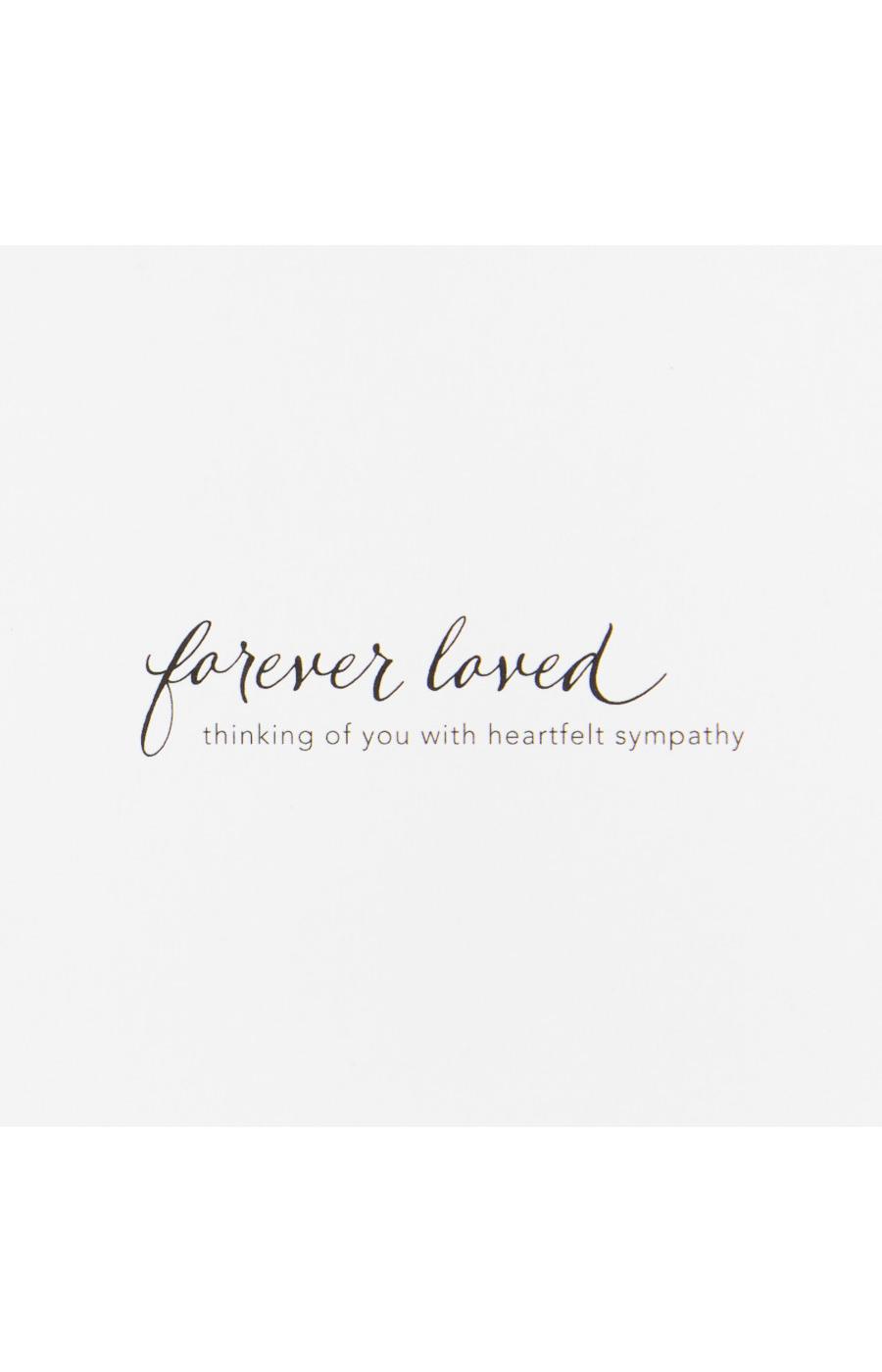 Hallmark Signature Forever Remembered Sympathy Card - E24; image 5 of 6