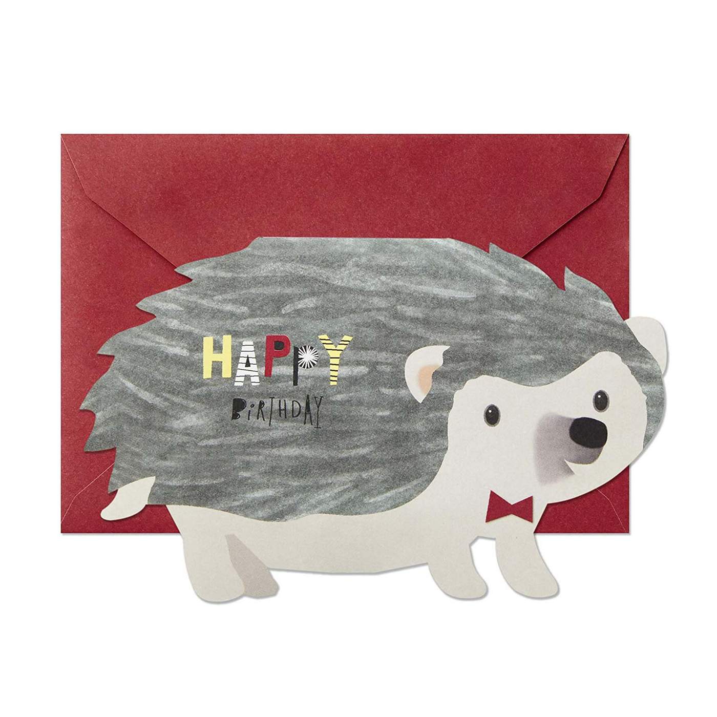 Hallmark 3D Honeycomb Hedgehog Pop Up Birthday Card - E4, E2; image 4 of 6