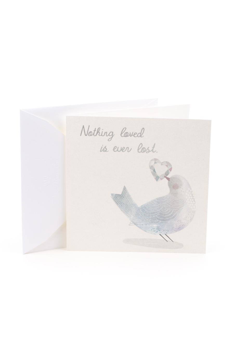 Hallmark Studio Ink Nothing Loved is Ever Lost Sympathy Card - E8; image 1 of 6