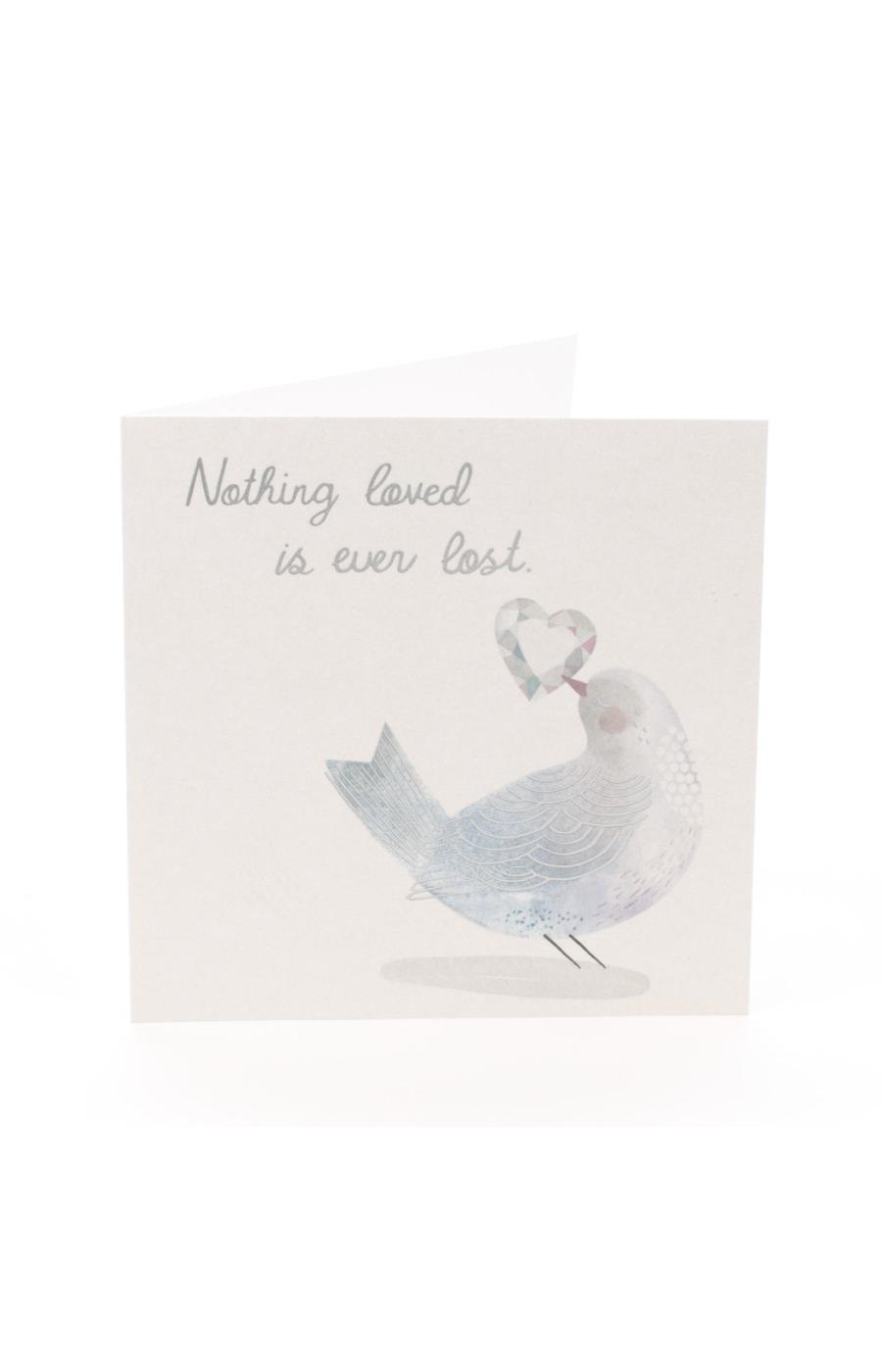 Hallmark Studio Ink Nothing Loved is Ever Lost Sympathy Card - E8; image 5 of 6
