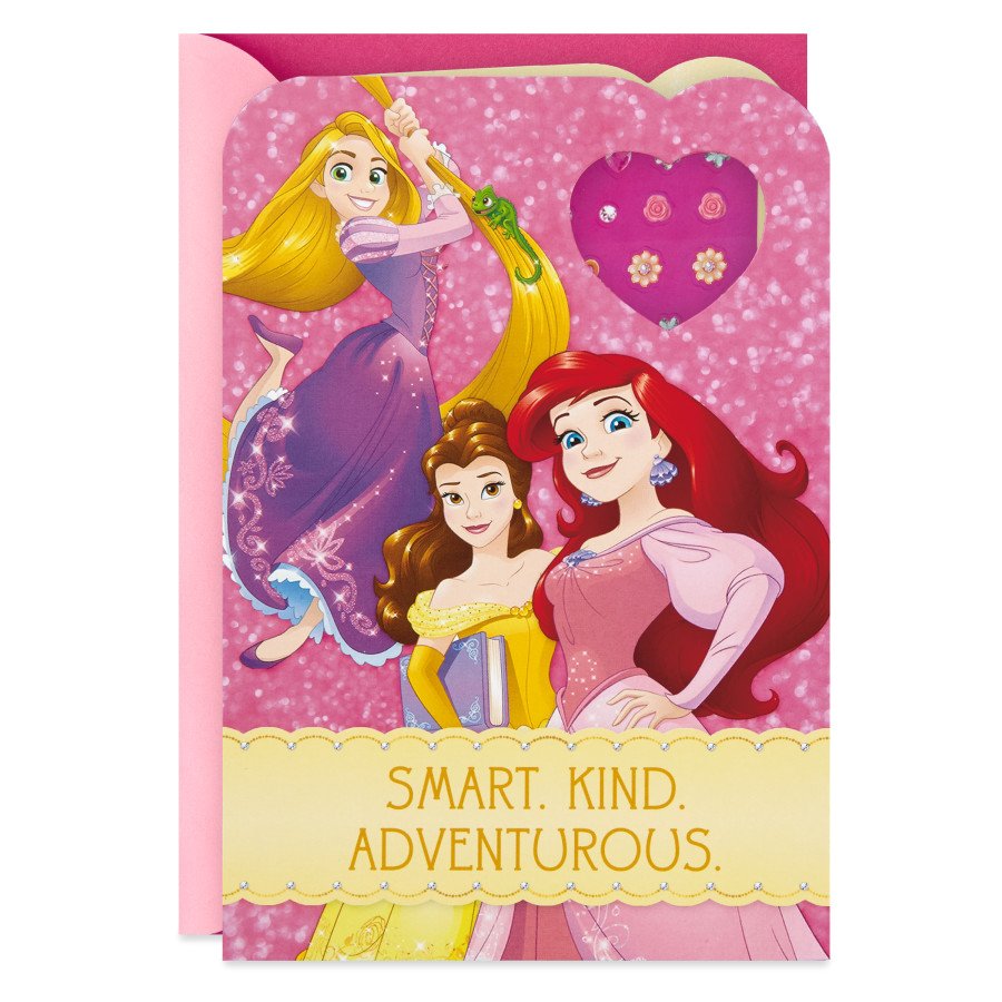 Hallmark Birthday Card for Kids (Disney Princess Earring Stickers), E58,  E17 - Shop Invites & Thank You Cards at H-E-B