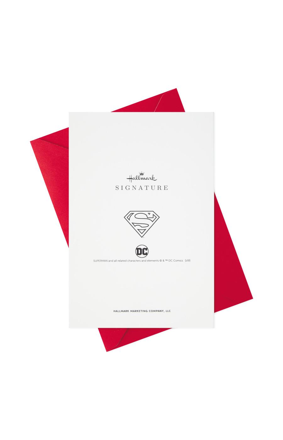 Hallmark Signature Superman Silhouette Birthday Card for Him - E45, E23; image 2 of 6