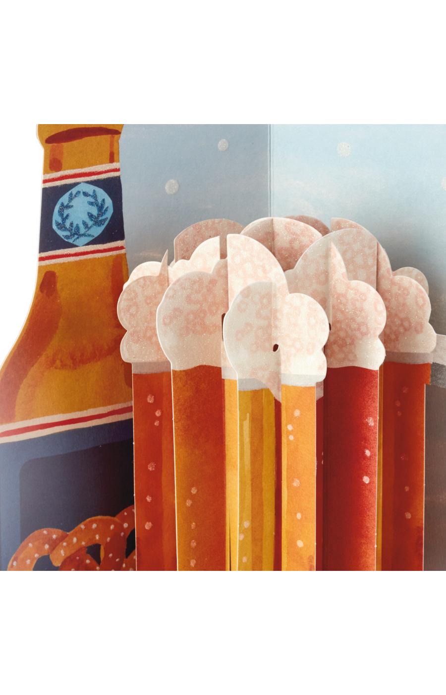 Hallmark Paper Wonder Beer Displayable Pop Up Birthday Card - E37; image 4 of 7