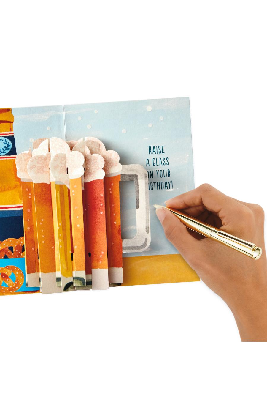 Hallmark Paper Wonder Beer Displayable Pop Up Birthday Card - E37; image 5 of 7