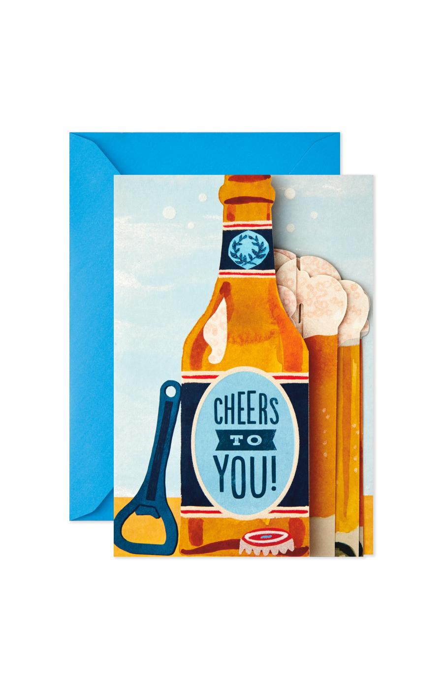 Hallmark Paper Wonder Beer Displayable Pop Up Birthday Card - E37; image 6 of 7