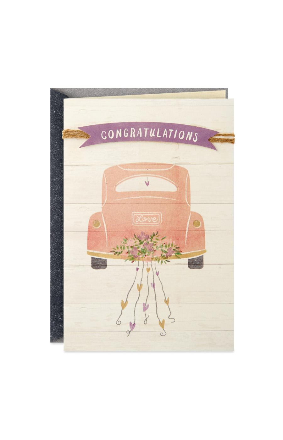 Hallmark Wedding Cards Pack - 3 Engagement & Bridal Shower Cards With Envelopes