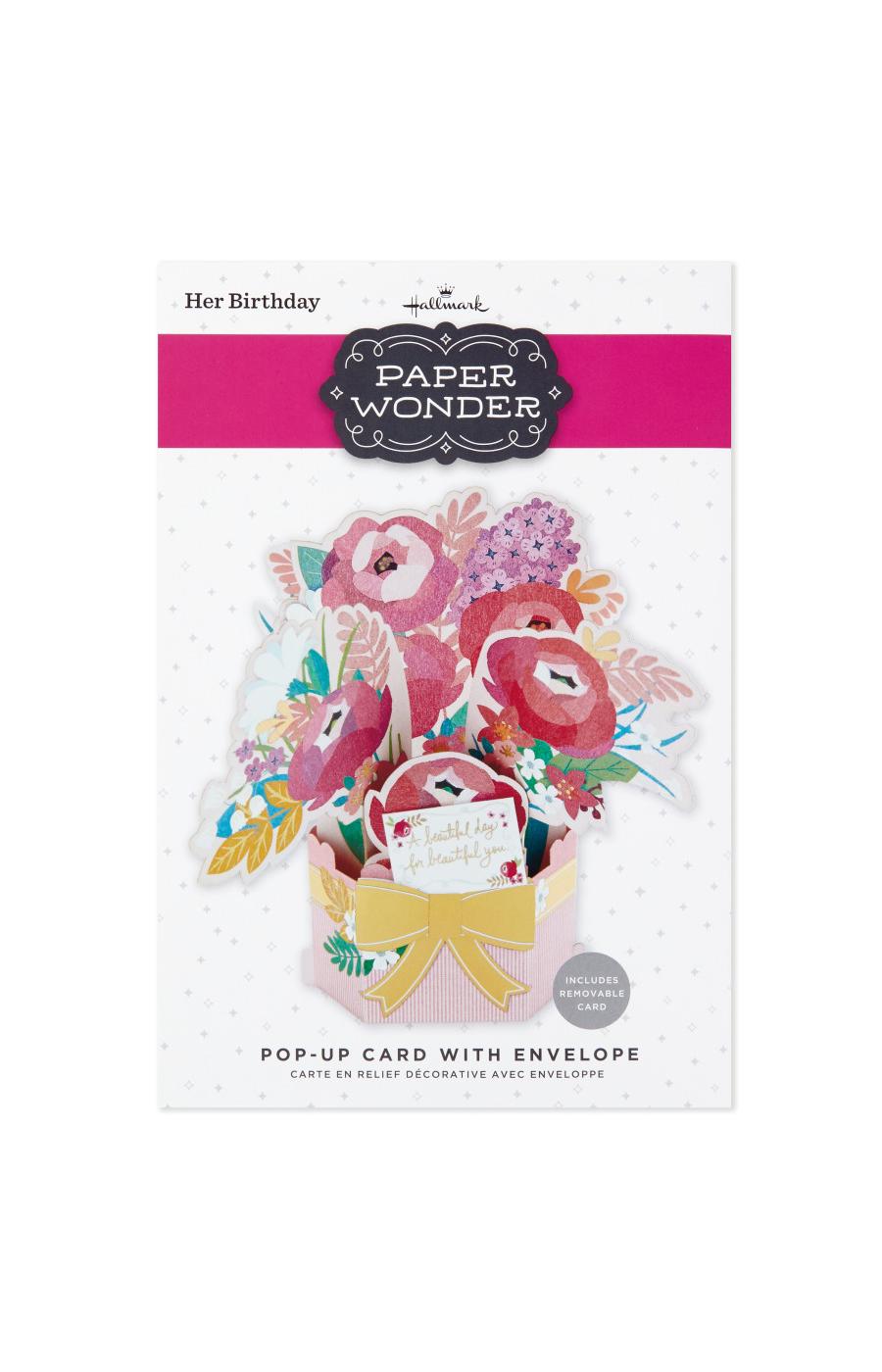 Hallmark Beautiful Day Paper Wonder Pop-Up 3D Birthday Card for
