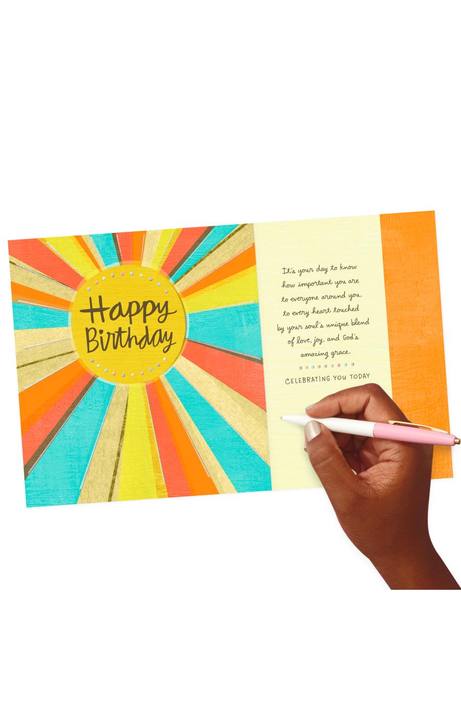 Hallmark Mahogany Religious Celebrating You Birthday Card - E5, E25 ; image 4 of 6