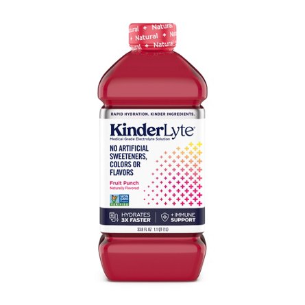 KinderLyte Electrolyte Solution - Fruit Punch, 33.8 oz | Central Market ...
