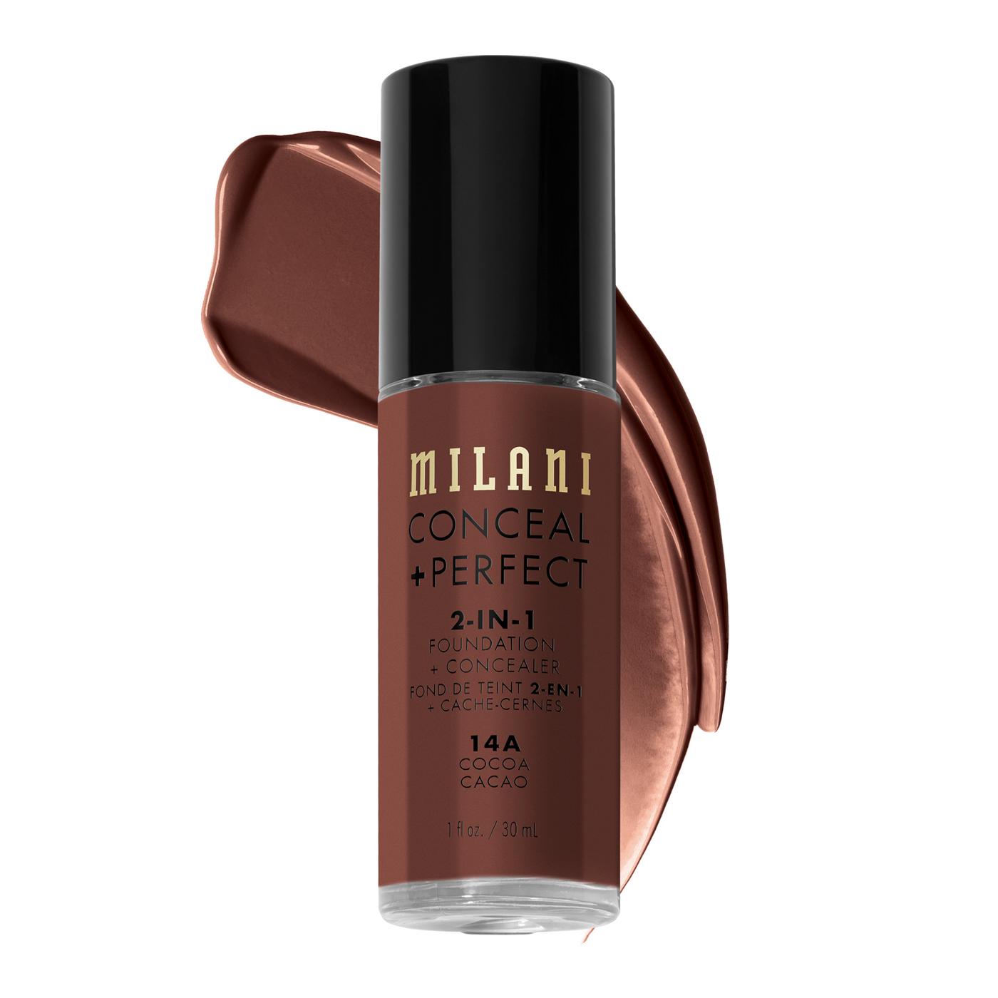 Milani Conceal + Perfect 2-in-1 Foundation + Concealer - Cocoa; image 3 of 9