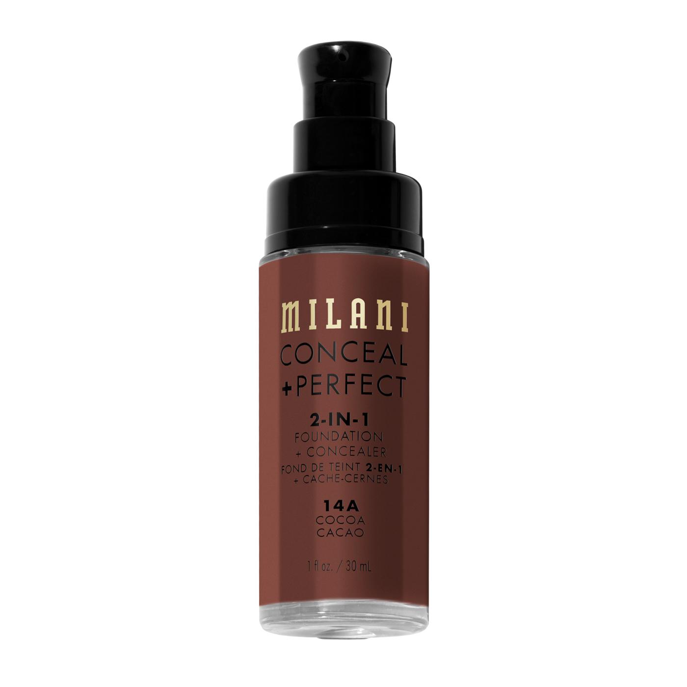 Milani Conceal + Perfect 2-in-1 Foundation + Concealer - Cocoa; image 8 of 9