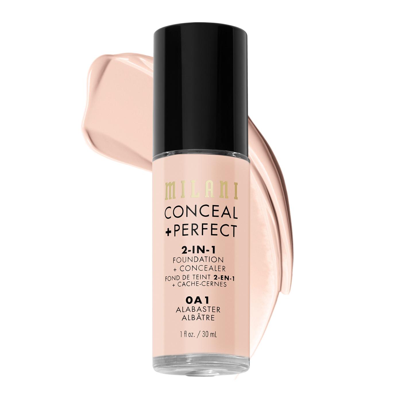 Milani Conceal + Perfect 2-in-1 Foundation + Concealer - Alabaster; image 4 of 9